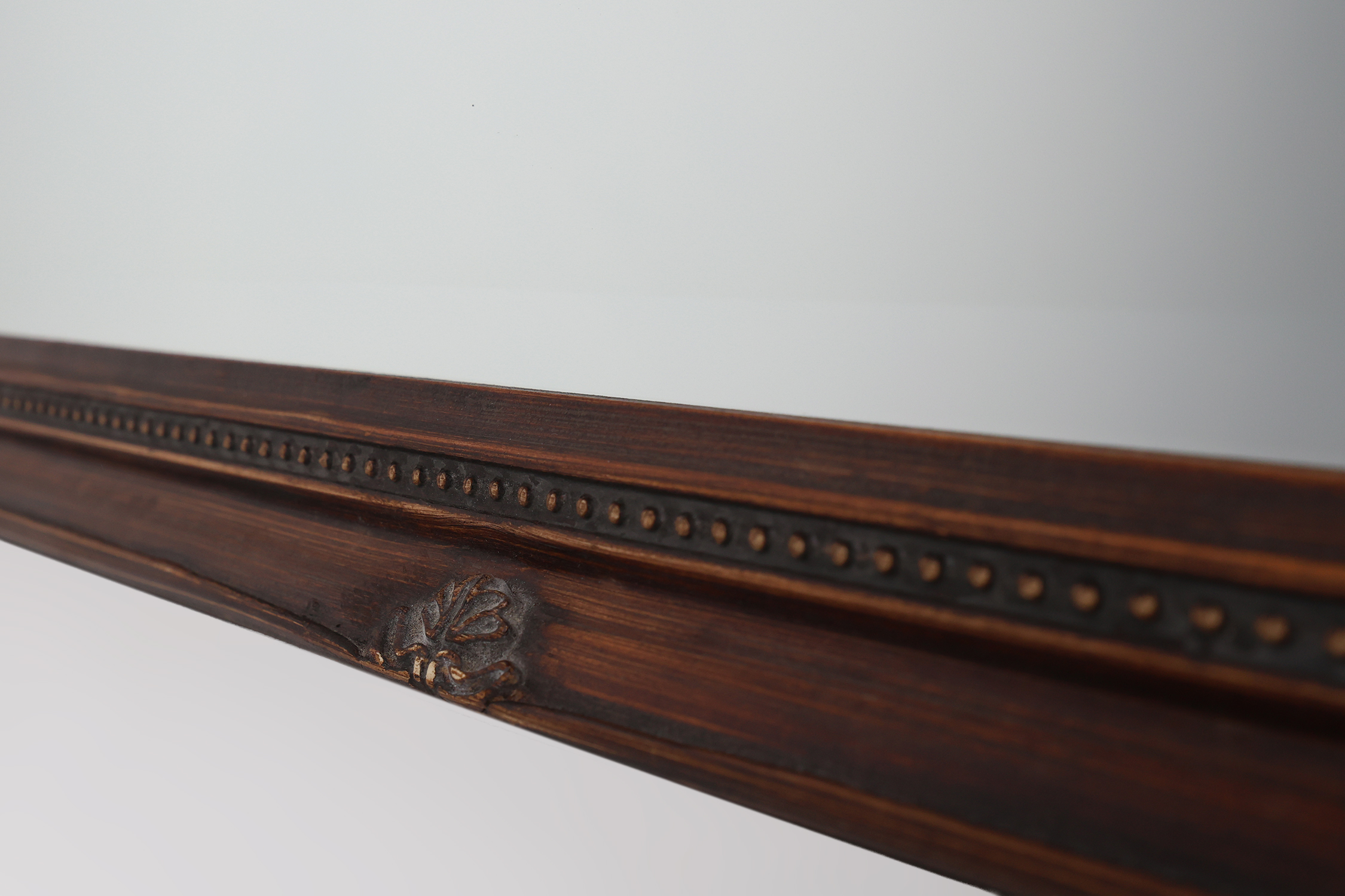 Antique Facet-Cut Mirror in Carved Wood, France 1850sthumbnail